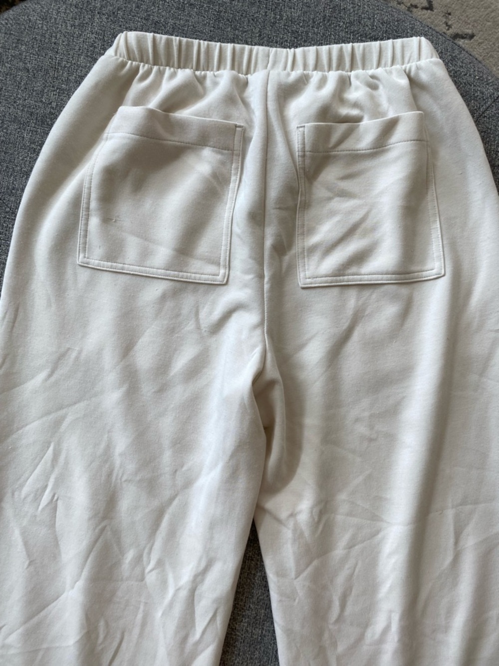 ‼️2 for $15‼️ Buttery soft Cream Wide-Leg Pull-On Pants - Picture 6 of 7